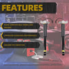 Rear Variable Damping Shock Absorbers for 2013-2019 Cadillac XTS FWD 3.6L V6 with factory Chassis Control - electronic assemblies