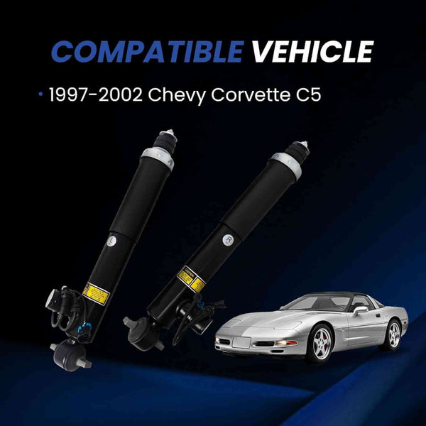 C5 Corvette F45 Electronic Shocks - front electronic connector detail