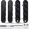 SUSUCAR Aluminum Finned Valve Covers for Chevy Small Block SB V8 293 325 376 427,Valve Covers w/Coil Mounts and Covers- Black LS1 LS2 LS3 LS6 LS7