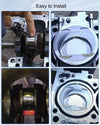 GM Ecotec engine front cover with preinstalled front crankshaft oil seal