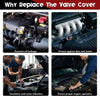 SUSUCAR New Black Aluminum Tall Valve Covers for Chevy SBC 1958-1986 283 302 305 327 350 383 400