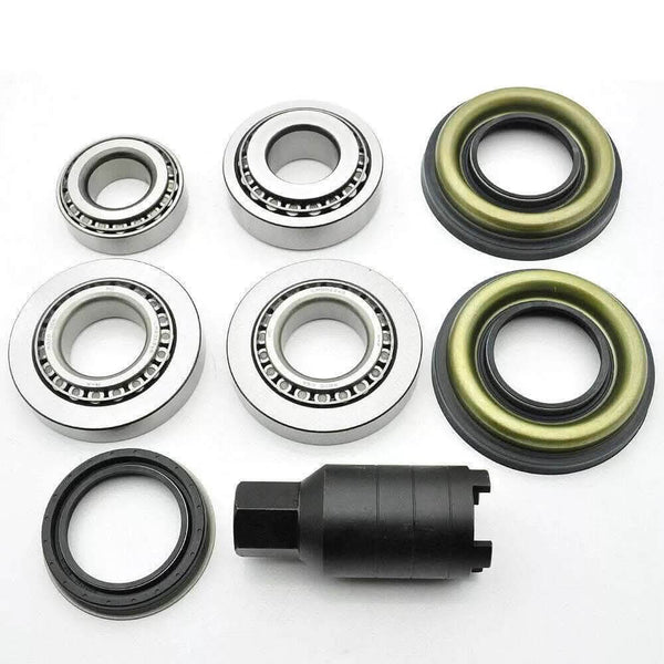 Rear Differential Bearing Kit with Tool showing four bearings and three seals