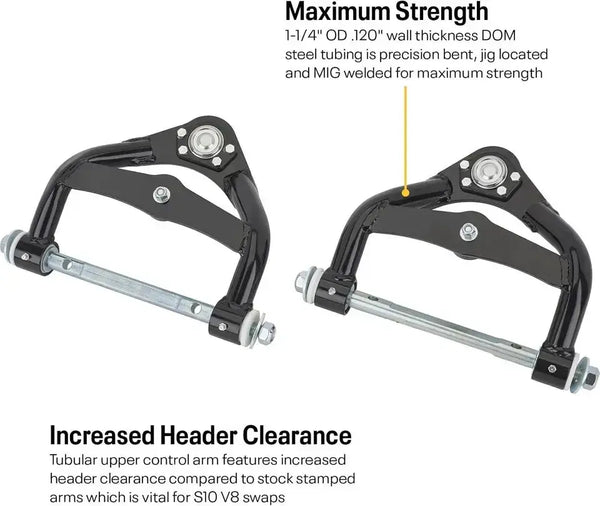 Tubular Upper Control Arms for S10 and G-Body - tubular steel construction