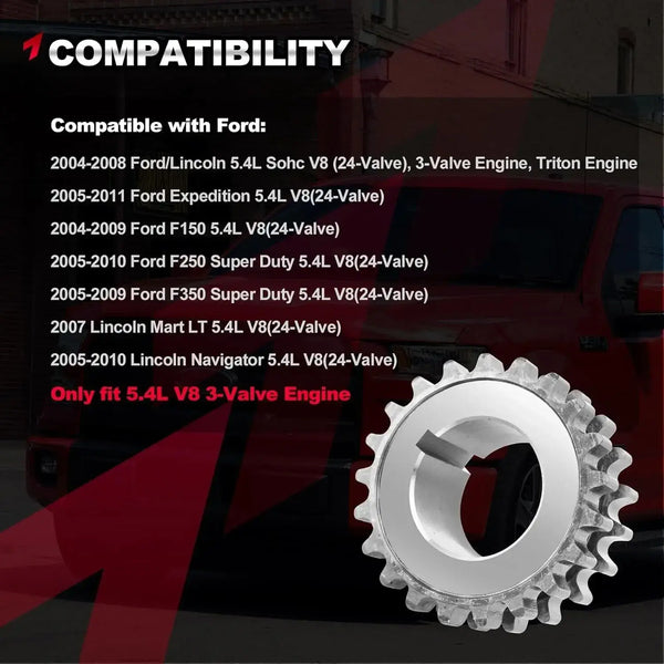 5.4L Engin Timing Chain Kit with Oil Pump & Water Pump for Ford F-150 F-250 Expedition 5.4L 2004-2008