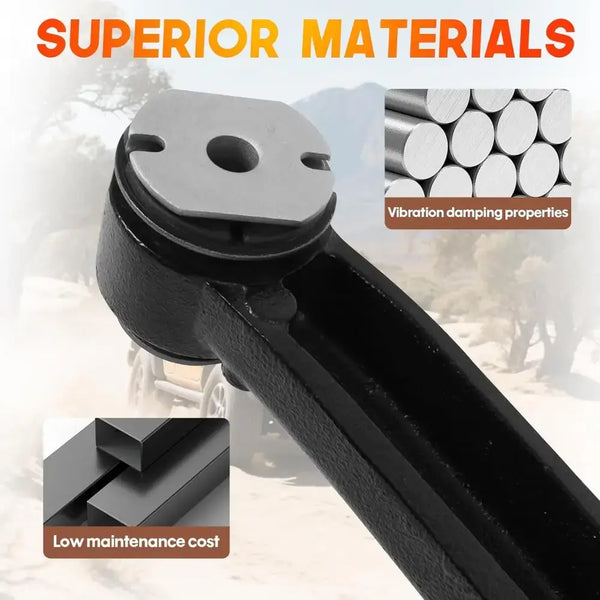 Front Differential Carrier Mounting Bracket Set - bracket bushing and black finish detail
