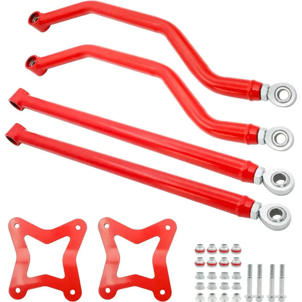 Rear High Clearance Radius Rods for Polaris RZR XP 1000 with mounting plates and hardware