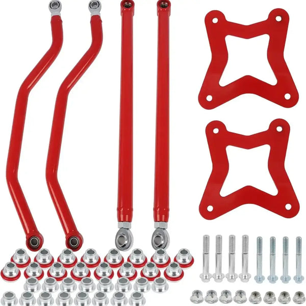 Rear High Clearance Radius Rods for Polaris RZR XP 1000 upper and lower rod layout