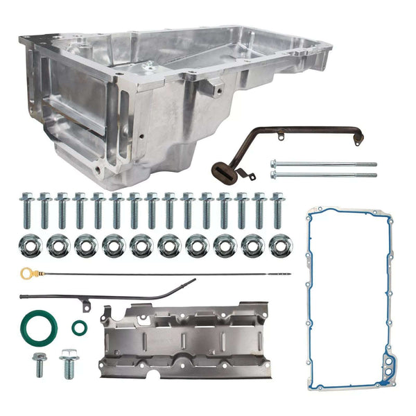 Oil PanPerformance Aluminum Oil Pan Kit for Chevrolet GM LS1 LS3 LSA LSX 5.0L 5.3L 5.4L 5.7L 1955-1987 Replacement 19212593