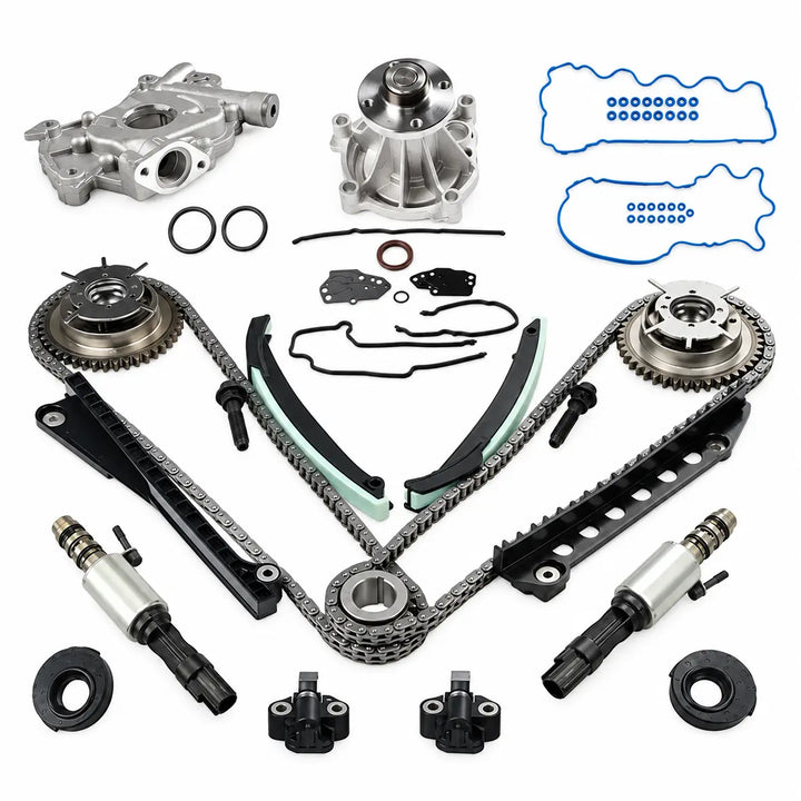 5.4L Timing Chain, Oil & Water Pump Kit - complete package contents