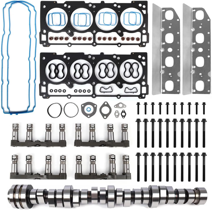 Kit de árbol de levas superior y elevadores de 4 piezas sin MDS, juego de reparación de rendimiento de alta resistencia para Ram 2500 / 3500 5.7L HEMI 2011–2015